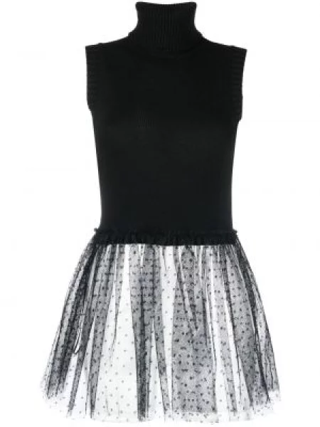 Top Red Valentino tricotate negru