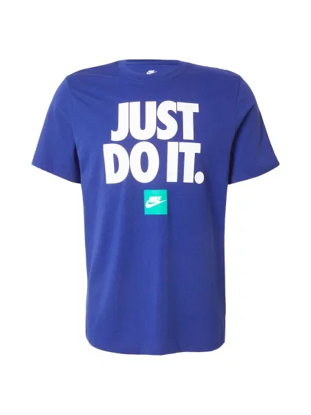 Nike Sportswear Tricou albastru / turcoaz alb
