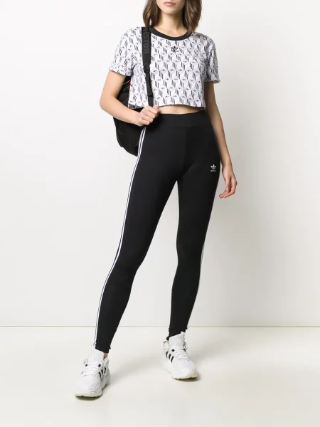 Hanorac cu glugă Adidas cu dungi cu spatele deschis negru