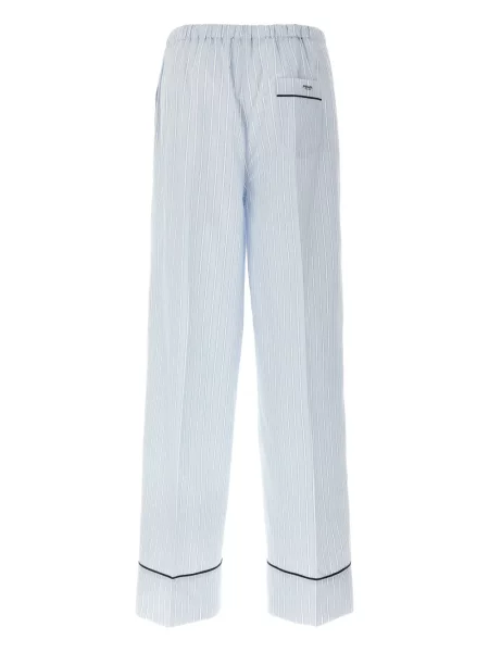 Pantaloni Prada cu dungi albastru