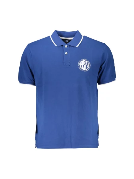Koszulka polo North Sails z krótkim rękawem klasyczna ze sznurkiem niebieska