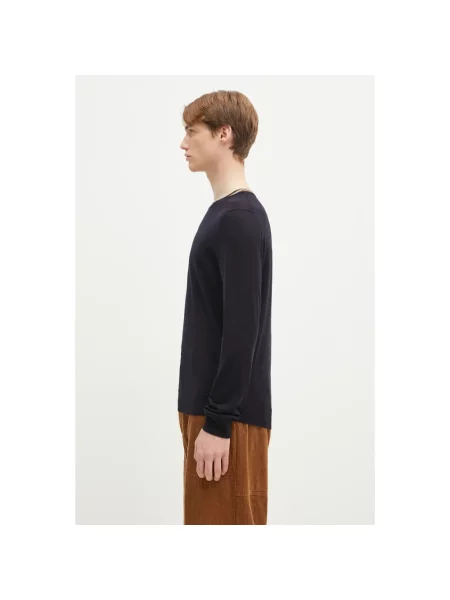 Paul Smith sweter wełniany granatowy lekki niebieski