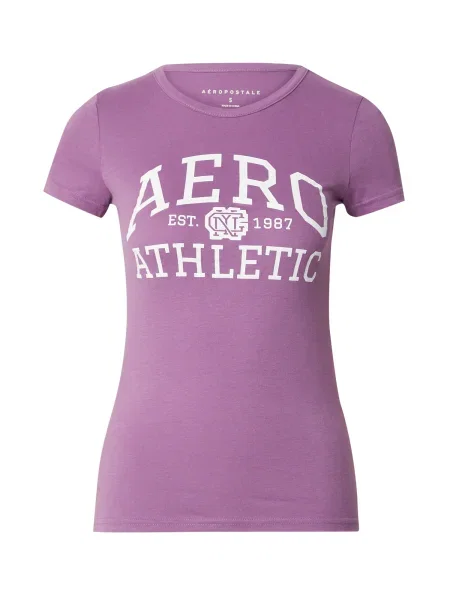 AÉROPOSTALE Tričko / offwhite fialová