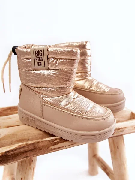 Detské snehové topánky BIG STAR beige hnedá