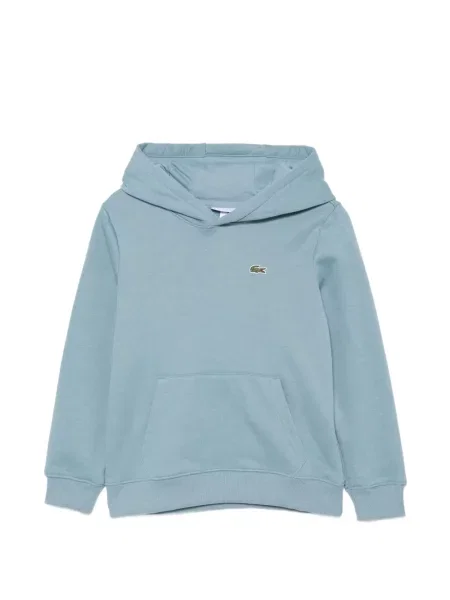 Bluza z kapturem dziecięca Lacoste niebieska