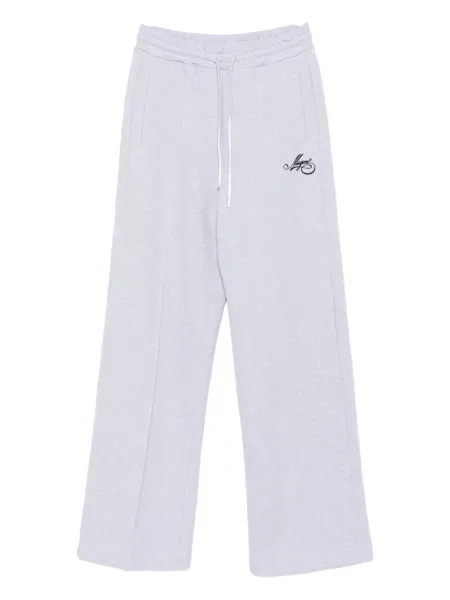 Pantaloni de trening Msgm cu broderie gri