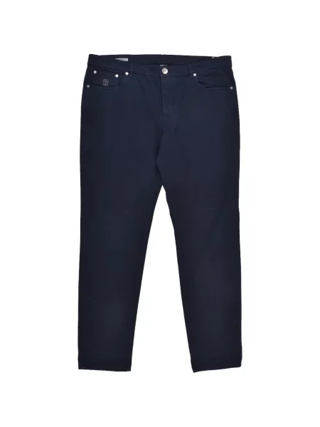 Pantaloni Brunello Cucinelli albastru