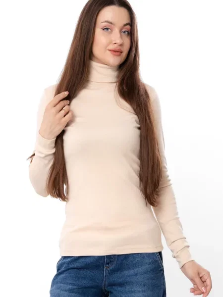 Гольф Носи своє бавовна/еластан бежевий