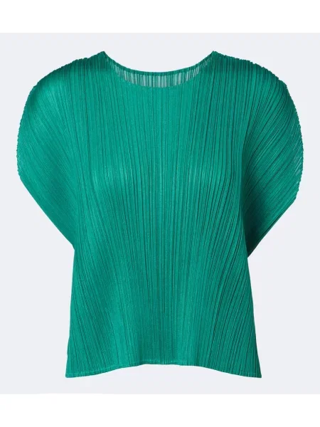 Top Pleats Please Issey Miyake verde