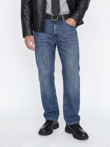 JACK & JONES Τζιν JJIEDDIE JJCREW ντένιμ μπλε