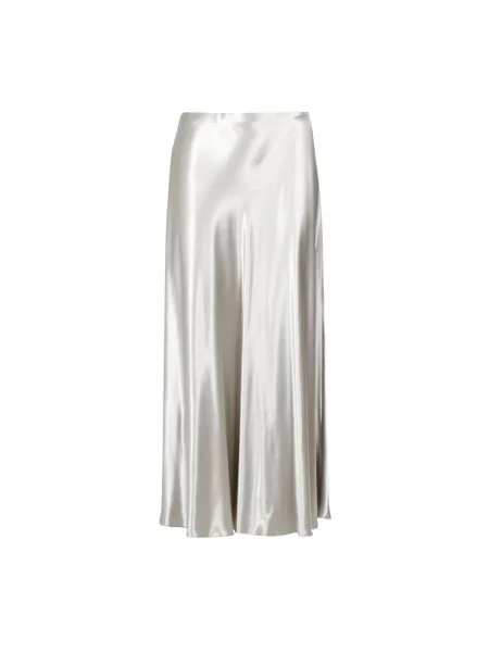 Satynowa spódnica maxi Alberta Ferretti szara