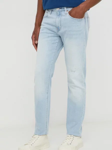 Levi's jeansy SLIM niebieski