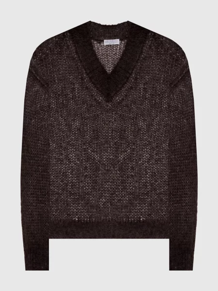 Свитер Brunello Cucinelli коричневый