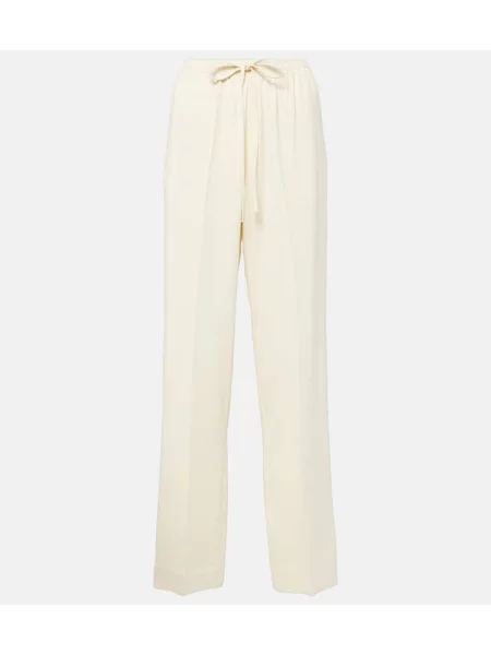 Pantaloni Asceno alb