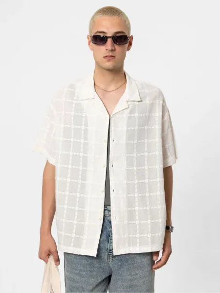 VAMOS CLO Cămașă Persicaria ecru