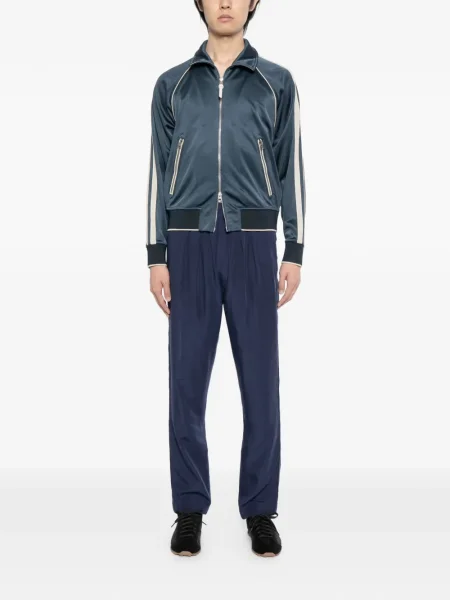 Pantaloni Tom Ford plisate albastru