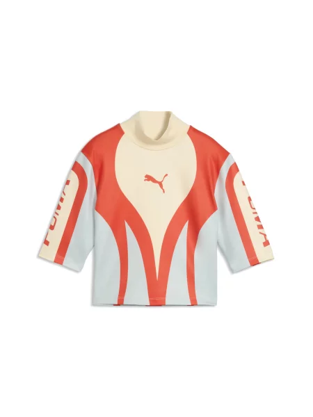 PUMA Tricou Future.Archive nisipiu / deschis / portocaliu albastru