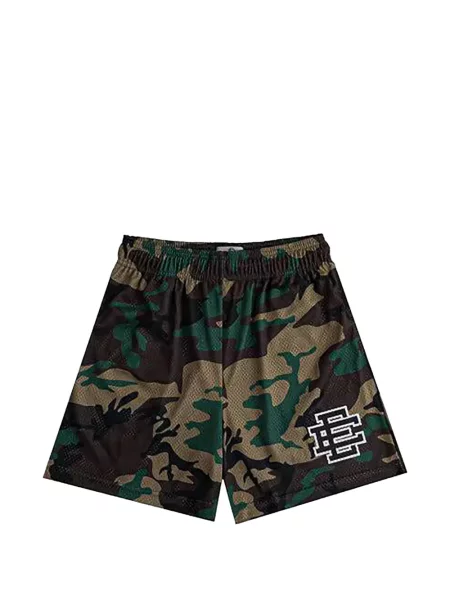 Pantaloni scurți Eric Emanuel cu imagine cu model camuflaj maro