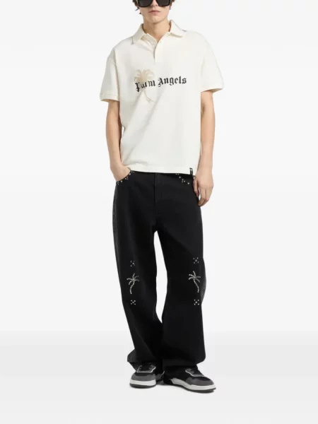Tricou polo Palm Angels cu imagine