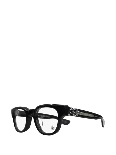 Ochelari de soare Chrome Hearts cu motiv cu inimi negru
