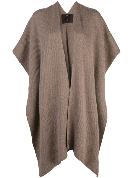 Dzianinowy krótki top Voz brązowy