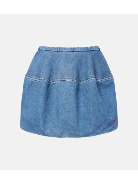 Fustă din denim Loewe albastru