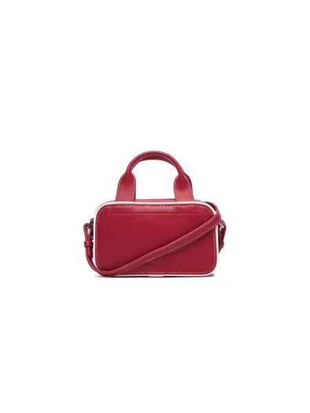 Calvin Klein Táska Contrast Ck Mini Bauletto Bag Bordó piros