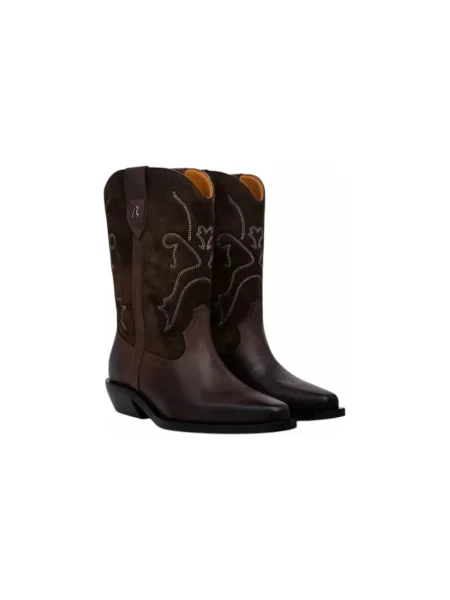 REPLAY Cizme și botine cowboy maro
