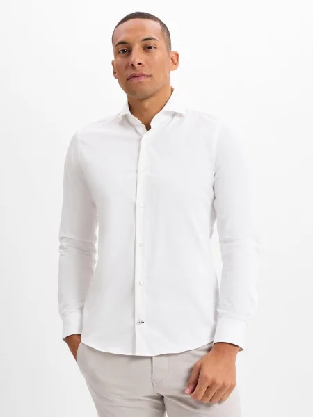 JOOP! koszula biznesowa Pares Mężczyźni Slim Fit jednolity 39 biały