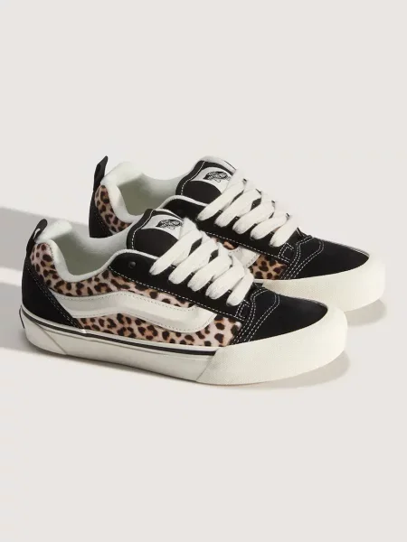 Pantofi Vans cu model leopard bej