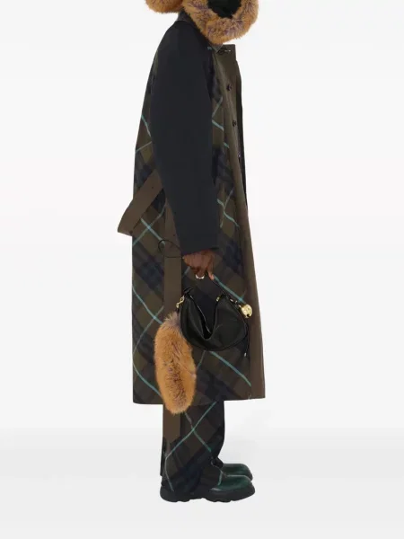 Iš natūralios odos odinė rankinė Burberry juoda