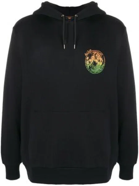 Hanorac cu glugă Paul Smith cu imagine negru