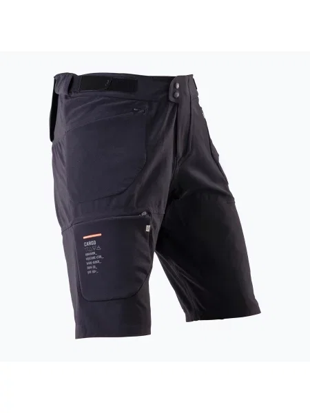Шорти велосипедні Leatt MTB Trail Cargo ghost black чорні
