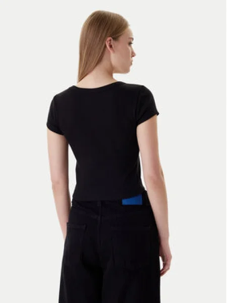 Calvin Klein Jeans Póló Slim Fit fekete