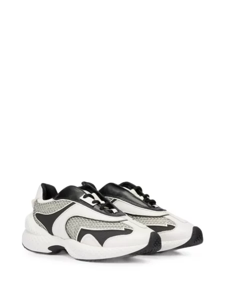 Sneakerși Roberto Cavalli plasă alb