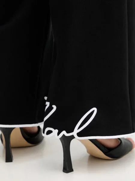 Однотонные спортивные штаны Karl Lagerfeld черные