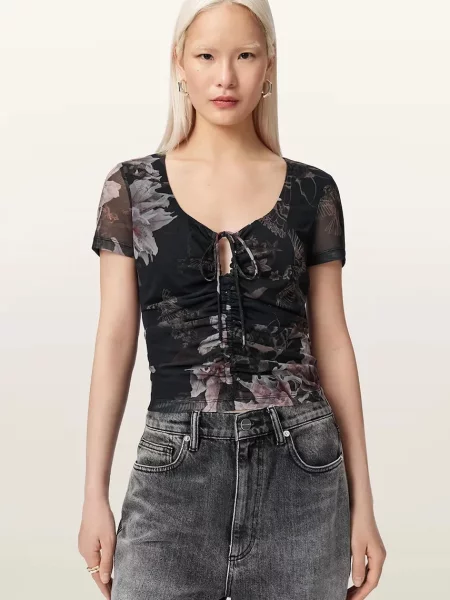 AllSaints bluza ženska GABBY crna
