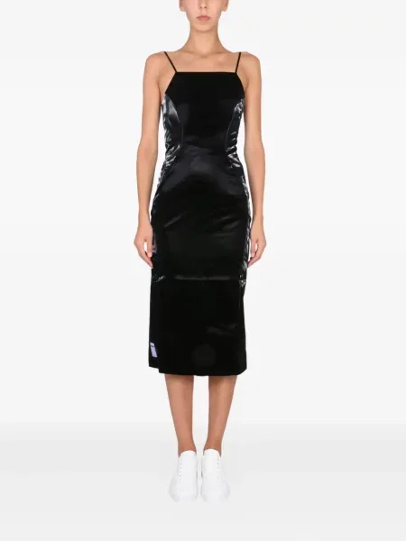 Rochie midi Mcq până la genunchi de costum negru