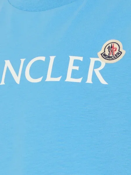 Koszulka dziecięca Moncler Enfant niebieska