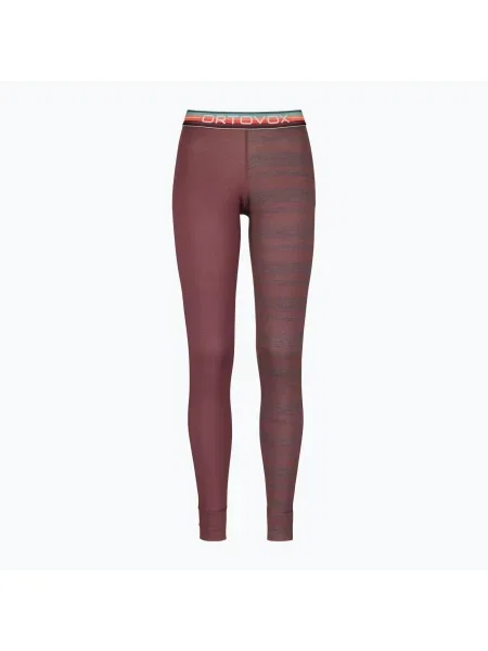 Pantaloni termoactivi pentru femei ORTOVOX Rock'N'Wool Long mounatin rose roz
