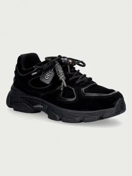 Guess IRRINA sneakers pentru femei din piele întoarsă negru