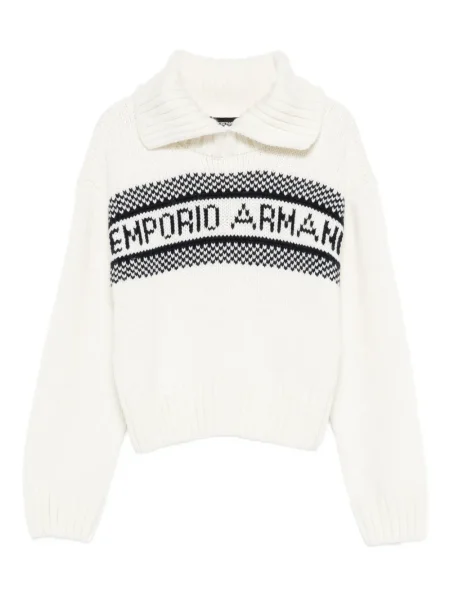 Koszulka polo dziecięca Emporio Armani biała