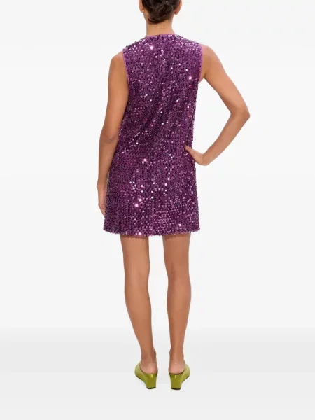 Rochie mini Simon Miller cu paiete violet