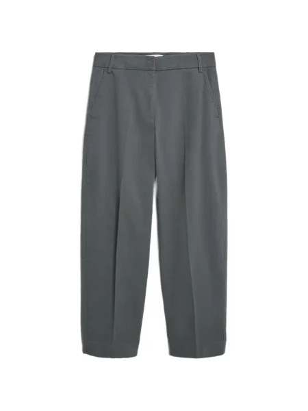 Pantaloni Armedangels din țesătură twill gri