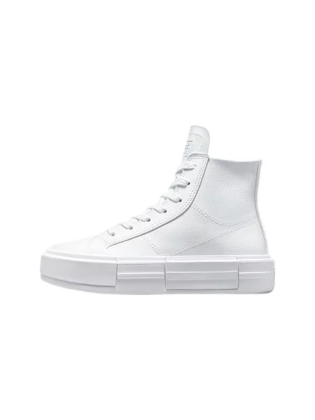 Kožené členkové topánky Converse biela