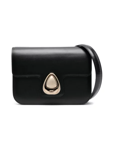 Mała torebka skórzana A.p.c. czarna