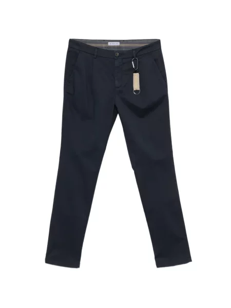 Plisované kalhoty Manuel Ritz modré