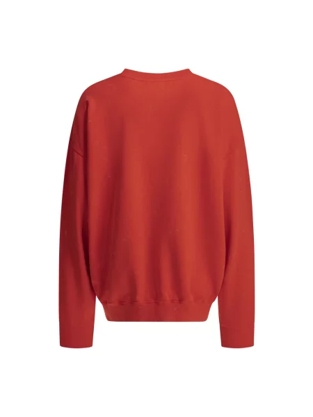 Bluza Ganni z logo czerwona