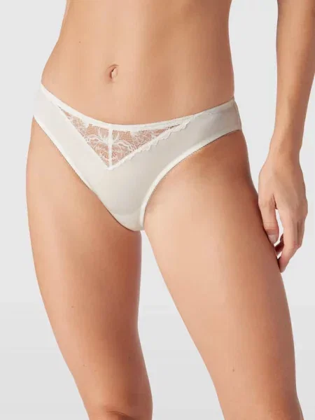Figi z domieszką stretchu i koronkową lamówką model Luxurious' Mey