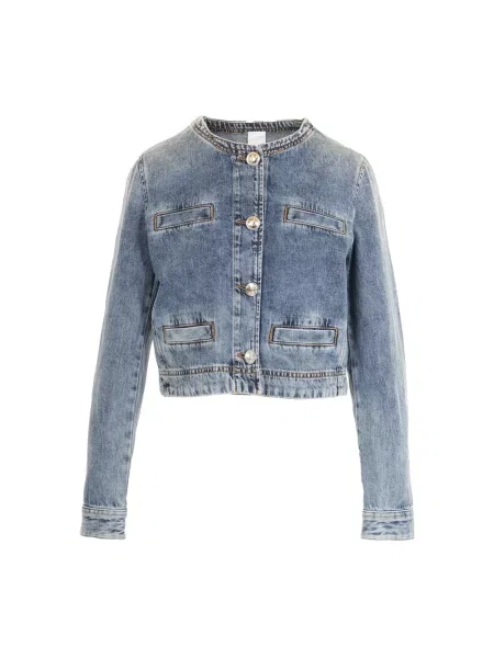 Kurtka jeansowa Pinko niebieska